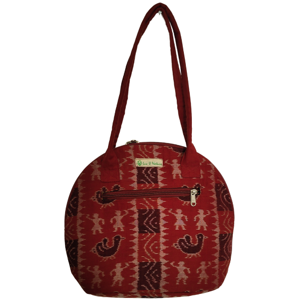 AZ: Handloom Cotton Sambalpuri Ikat Tote Bag