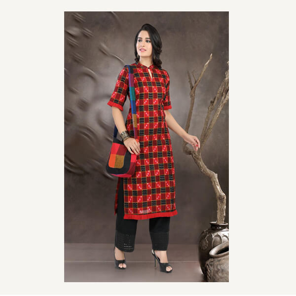 Sambalpuri Handloom Cotton Ikat Dress