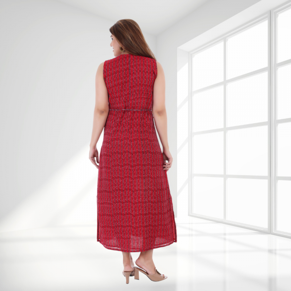 OOS: Cotton One Piece Dress in Handloom Sambalpuri Ikat Fabric