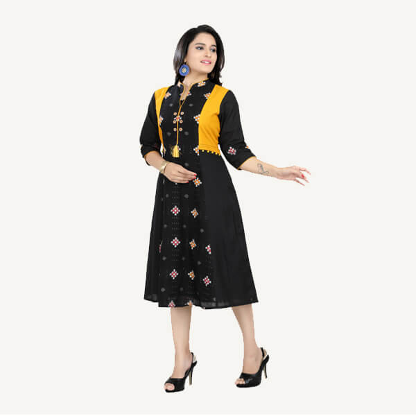 OOS: Cotton Dress in Handloom Sambalpuri Ikat Fabric