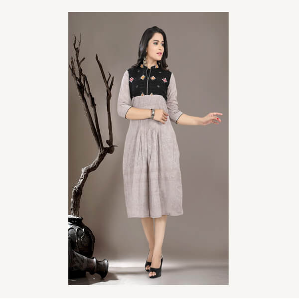 OOS:Cotton Dress in Handloom Cotton Sambalpuri Ika...