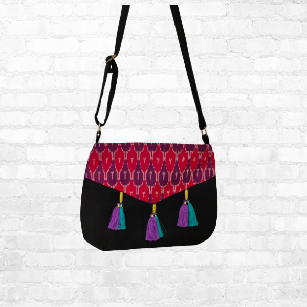 Handloom Cotton Sambalpuri Ikat Sling Bag