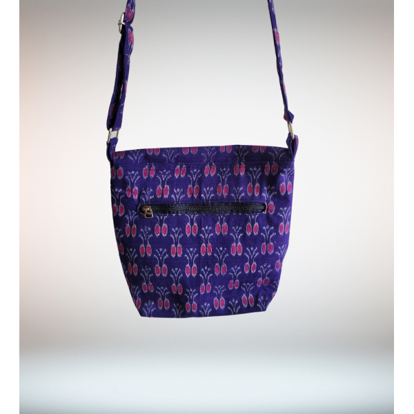 AZ: Handloom Cotton Ikat Sling bag