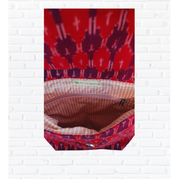 AZ: Handloom Cotton Ikat Sling bag