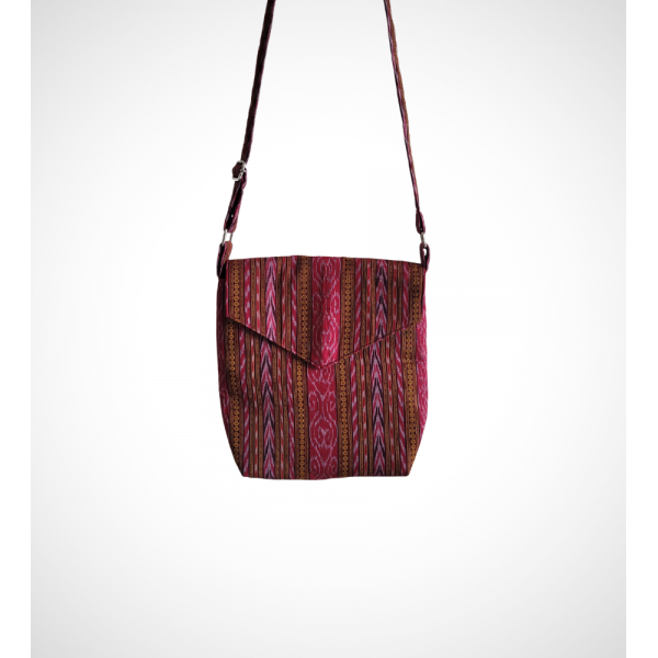 AZ: Handloom Cotton Ikat Sling bag