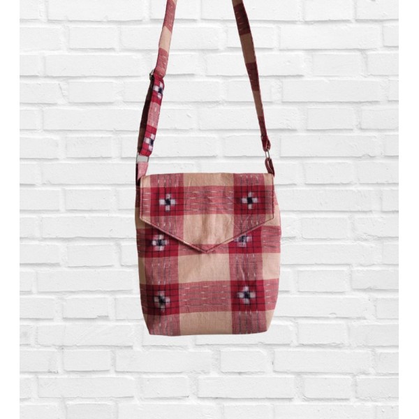 Handloom Cotton Sambalpuri Ikat Sling Bag