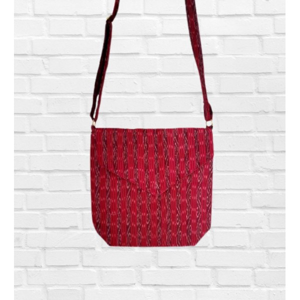 AZ: Handloom Cotton Ikat Sling bag