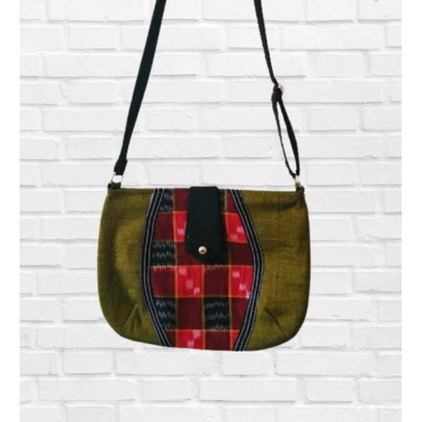 AZ: Sambalpuri Handloom Cotton Sling bag