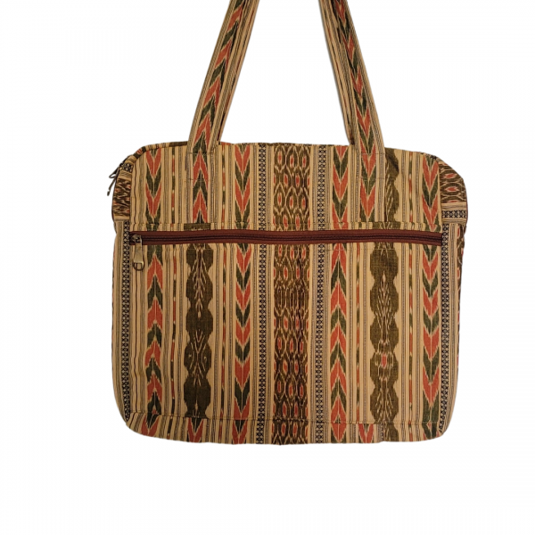 Cotton laptop Bag in Handloom Sambalpuri Ikat Fabric