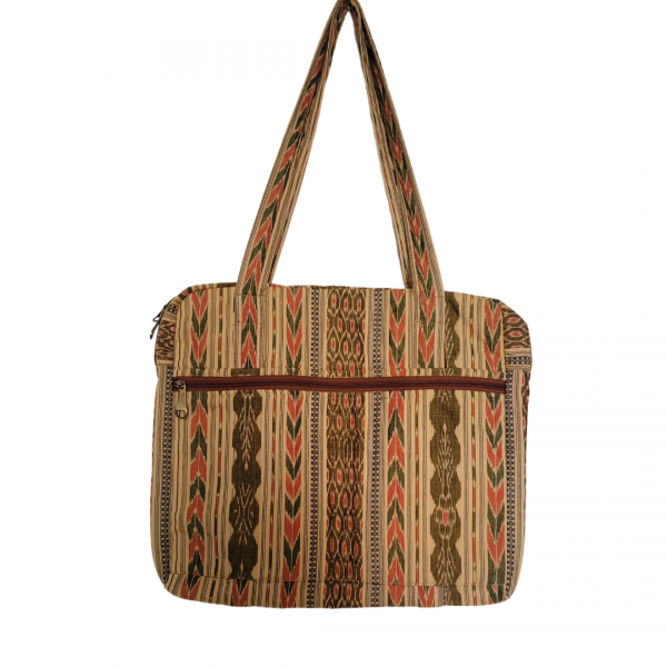 Cotton laptop Bag in Handloom Sambalpuri Ikat Fabric